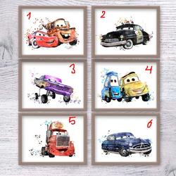 Cars print  wall decor Baby shower gift Child room wall art Meaningful Gift For Family Gift For Boyfriend Valentine Gift Birthday Gift Holiday Gift