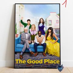 The Good Place Poster, Kristen Bell Wall Art, Rolled Canvas Print, TV Series Poster Gift Meaningful Gift For Family Gift For Boyfriend Valentine Gift Birthday Gift Holiday Gift