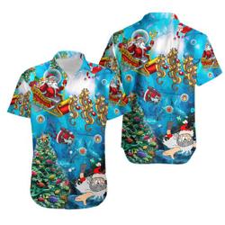 Scuba Diving Santa Claus Christmas Undersea Hawaiian Shirt Gift For Your Girlfriend Boyfriend Gift For Love Gift For Friend Best Valentine Present Holiday Gift