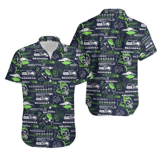 Seattle Seahawks Universal Hawaiian Shirt Gift For Your Girlfriend Boyfriend Gift For Love Gift For Friend Best Valentine Present Holiday Gift