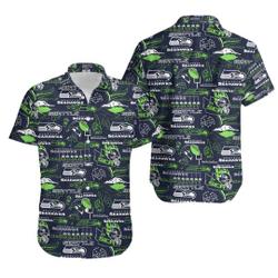 Seattle Seahawks Universal Hawaiian Shirt Gift For Your Girlfriend Boyfriend Gift For Love Gift For Friend Best Valentine Present Holiday Gift
