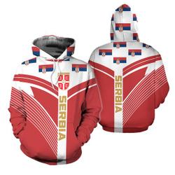 Serbia Flag Sport Soccer World Cup Team 3D Hoodie