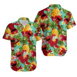 Sesame Street Elmo Hawaiian Shirt Gift For Your Girlfriend Boyfriend Gift For Love Gift For Friend Best Valentine Present Holiday Gift