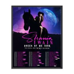 Shania Twain's Queen Of Me Tour 2023 Poster Meaningful Gift For Family Gift For Boyfriend Valentine Gift Birthday Gift Holiday Gift