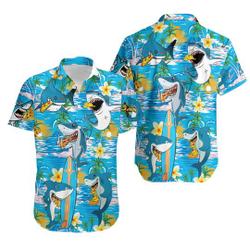 Shark Eating Pizza Hawaiian Shirt Gift For Your Girlfriend Boyfriend Gift For Love Gift For Friend Best Valentine Present Holiday Gift