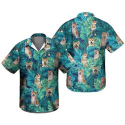 Shiba Inu Tropical Hawaii Shirt Gift For Your Girlfriend Boyfriend Gift For Love Gift For Friend Best Valentine Present Holiday Gift