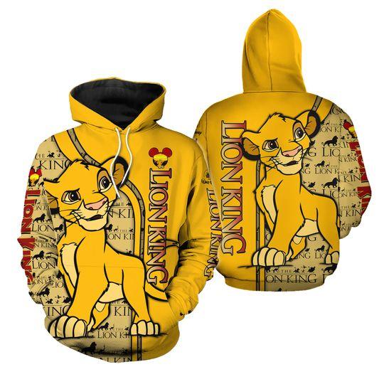 Simba Lion King | Disney Cartoon 3D Hoodie