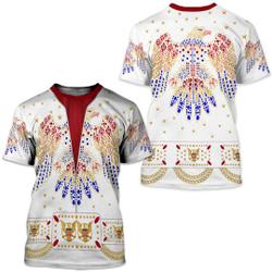 Singer-Elvis-Presley-American-Eagle Cosplay Custom 3D T-Shirt Meaningful Gift For Family Gift For Boyfriend Valentine Gift
