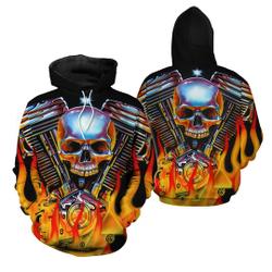 SKULL D HOODIE_MECHANICAL SKULL PL Hoodies