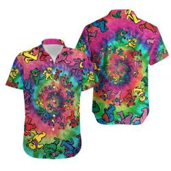 Skull Dancing Bears Hawaiian Shirt Gift For Your Girlfriend Boyfriend Gift For Love Gift For Friend Best Valentine Present Holiday Gift