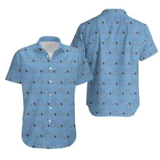 Slinky Dog inspired Print Button Up Hawaiin Shirt Gift For Your Girlfriend Boyfriend Gift For Love Gift For Friend Best Valentine Present Holiday Gift