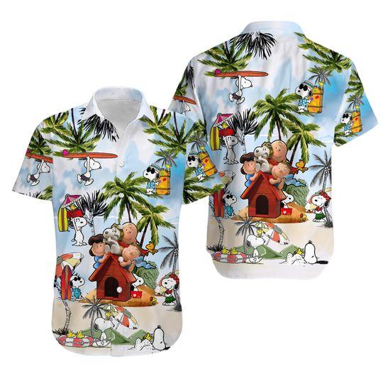 Snoopy Summer Time Hawaiian Shirt Gift For Your Girlfriend Boyfriend Gift For Love Gift For Friend Best Valentine Present Holiday Gift