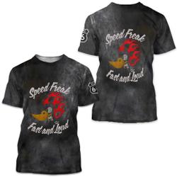 Speed Freak Engine Vintage Motor Oil Motorcycles 3D T-shirt Meaningful Gift For Family Gift For Boyfriend Valentine Gift