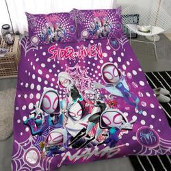 Spider Gwen Christmas Bedding Set Gift For Your Girlfriend Boyfriend Gift For Love Gift For Friend Best Valentine Present Holiday Gift