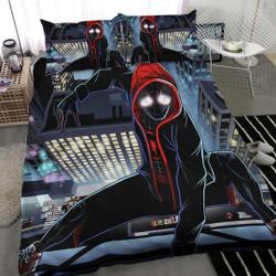 Spider Man Bedding Set, Into The Spider Verse Duvet CoverGift For Your Girlfriend Boyfriend Gift For Love Gift For Friend Best Valentine Present Holiday Gift