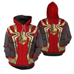Spiderman Hoodie 3D All Over Print, Spider Man Superhero Jacket Full Print, Marvel Shirt
