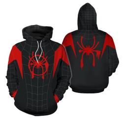Spiderman Miles Morales spider-man across the spider-verse, Marvel 3D Hoodie
