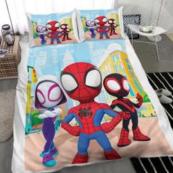 Spidey and His Bedding Set Home DecorGift For Your Girlfriend Boyfriend Gift For Love Gift For Friend Best Valentine Present Holiday Gift