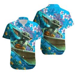 Star Wars Baby Yoda Surfing Hawaii Shirt Gift For Your Girlfriend Boyfriend Gift For Love Gift For Friend Best Valentine Present Holiday Gift