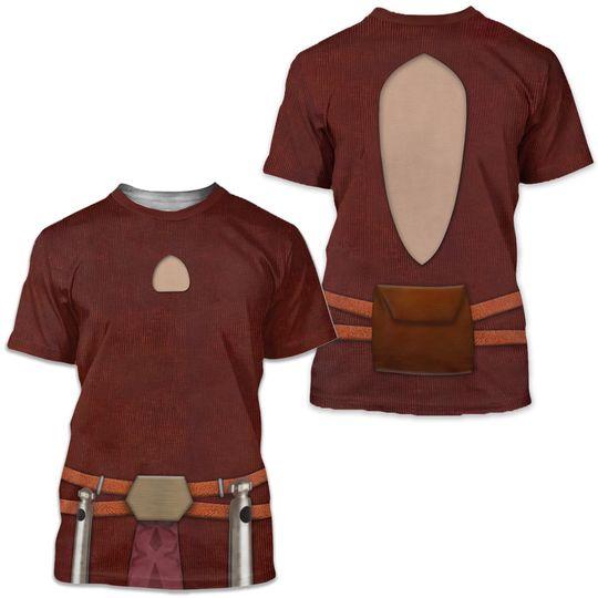 Star Wars Costume, Ahsoka Tano 3D T-shirt Meaningful Gift For Family Gift For Boyfriend Valentine Gift