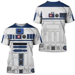 Star Wars Costume, R2D2 Shirts, R2D2 Cosplay Costume Meaningful Gift For Family Gift For Boyfriend Valentine Gift