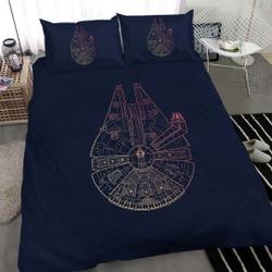 Star Wars Millennium Falcon Bedding Duvet CoverGift For Your Girlfriend Boyfriend Gift For Love Gift For Friend Best Valentine Present Holiday Gift