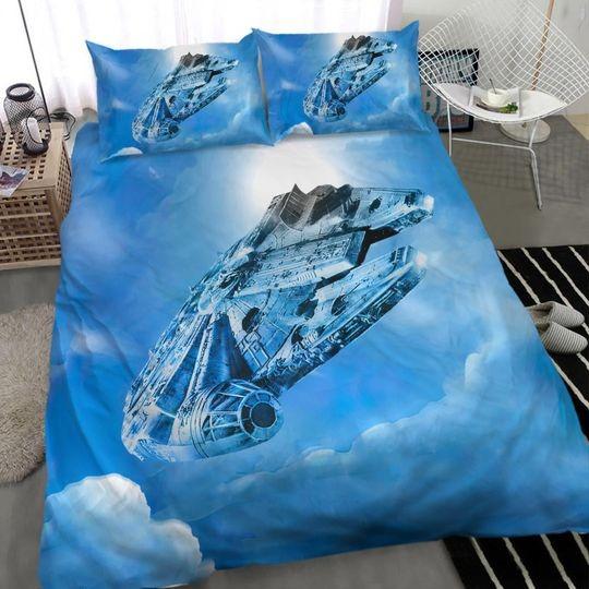 Star Wars Millennium Falcon Bedroom Decor Bedding Set Gift For Your Girlfriend Boyfriend Gift For Love Gift For Friend Best Valentine Present Holiday Gift