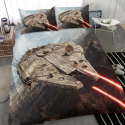 Star Wars Millennium Falcon Duvet CoverGift For Your Girlfriend Boyfriend Gift For Love Gift For Friend Best Valentine Present Holiday Gift