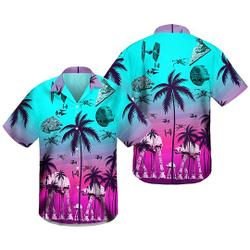 Star Wars Pink Neon Hawaiian Shirt Chm . Gift For Your Girlfriend Boyfriend Gift For Love Gift For Friend Best Valentine Present Holiday Gift