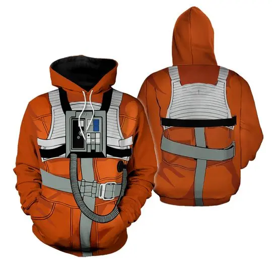 Star Wars Rebel Flight Suit Costume Men 3D Hoodie
