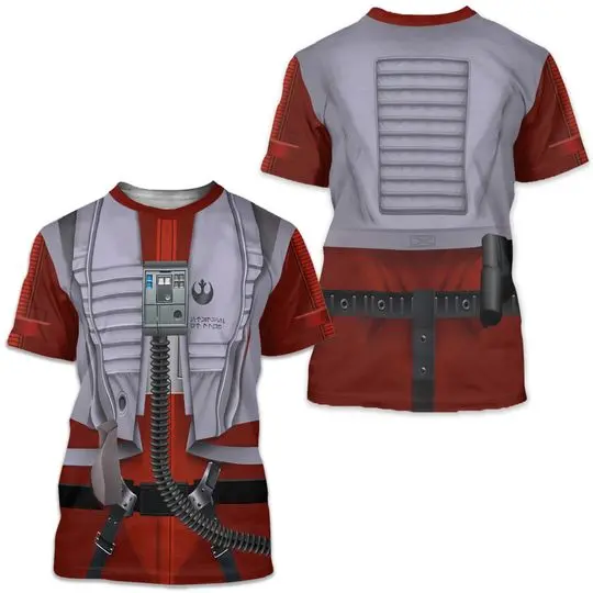 Star Wars Resistance Pilot Halloween Cosplay 3D T-Shirt Meaningful Gift For Family Gift For Boyfriend Valentine Gift