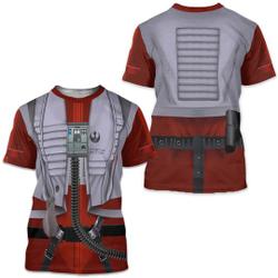 Star Wars Resistance Pilot Halloween Cosplay 3D T-Shirt Meaningful Gift For Family Gift For Boyfriend Valentine Gift