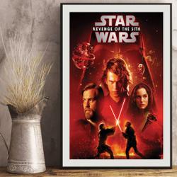 Star Wars Revenge of the Sith Poster Meaningful Gift For Family Gift For Boyfriend Valentine Gift Birthday Gift Holiday Gift