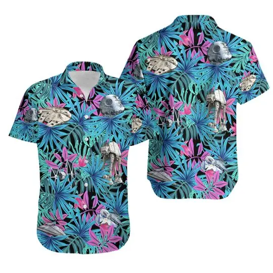 Star Wars Shirt, Star Wars Hawaiian Shirt, Star Wars Tropical Shirt Gift For Your Girlfriend Boyfriend Gift For Love Gift For Friend Best Valentine Present Holiday Gift