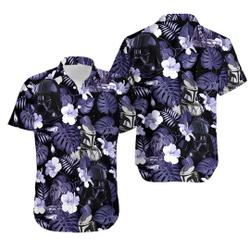 Star wars Vader Floral Purple Hawaiian Shirt Gift For Your Girlfriend Boyfriend Gift For Love Gift For Friend Best Valentine Present Holiday Gift