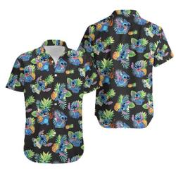 Stitch Hawaiian Men Shirt Gift For Your Girlfriend Boyfriend Gift For Love Gift For Friend Best Valentine Present Holiday Gift