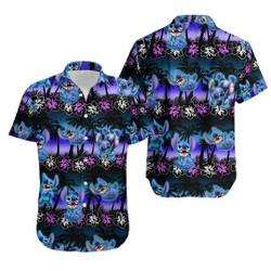 Stitch Hawaiian Shirt, Disney Hawaiian Shirt, Aloha Hawaiian Shirt, Vacation Hawaiian Shirt Gift For Your Girlfriend Boyfriend Gift For Love Gift For Friend Best Valentine Present Holiday Gift