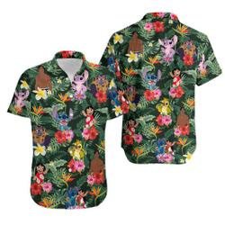 Stitch Hawaiian Shirts, Stitch Shirts, Stitch And Lilo, Stitch Gift For Your Girlfriend Boyfriend Gift For Love Gift For Friend Best Valentine Present Holiday Gift