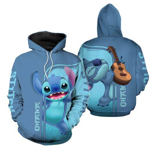 Stitch Hoodie, Ohana Stitch Zip Hoodie, Stitch Shirt, Lilo And Stitch Hoodie, Funny Stitch