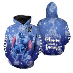 Stitch Ohana Hoodie Lilo and Stitch Personalized Stitch Hoodie
