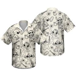 Stitch Shirt, Stitch Aloha Shirt, Stitch Hawaiian Shirt Gift For Your Girlfriend Boyfriend Gift For Love Gift For Friend Best Valentine Present Holiday Gift