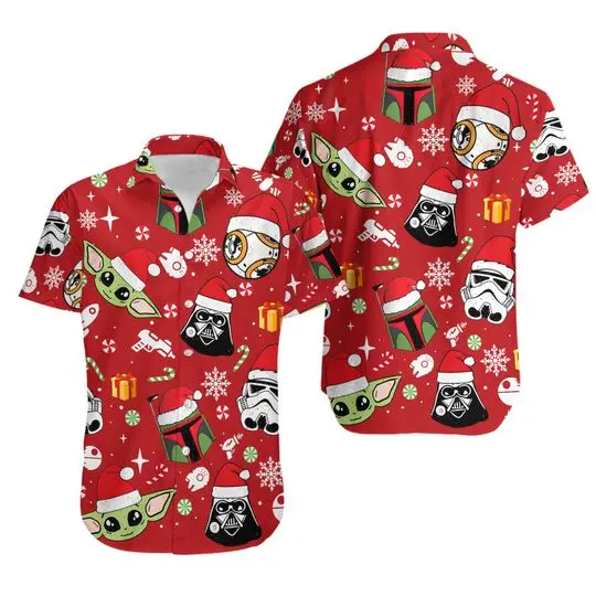 Stormtrooper Christmas Hawaiian Shirt Gift For Your Girlfriend Boyfriend Gift For Love Gift For Friend Best Valentine Present Holiday Gift