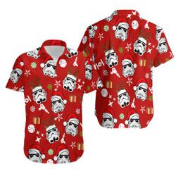 Stormtrooper Santa Hat Christmas Hawaiian Shirt Gift For Your Girlfriend Boyfriend Gift For Love Gift For Friend Best Valentine Present Holiday Gift