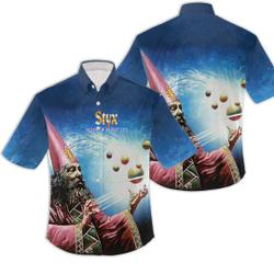Styx Shirt, Styx Shirt 3D, Styx North American Tour 2022 Shirt, Hawaiian ShirtVintage Rock Band T-Shirt,Music Shirt,Graphic Tee #2