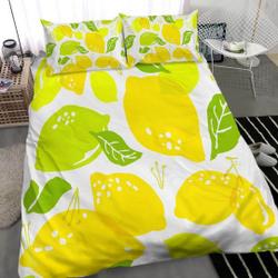 Summer Fresh Lemon Bedding Set Gift For Your Girlfriend Boyfriend Gift For Love Gift For Friend Best Valentine Present Holiday Gift