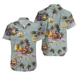 Summer Minions Hawaiian Shirt Gift For Your Girlfriend Boyfriend Gift For Love Gift For Friend Best Valentine Present Holiday Gift