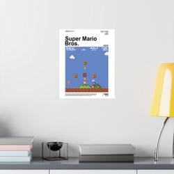 Super Mario Bros Poster Meaningful Gift For Family Gift For Boyfriend Valentine Gift Birthday Gift Holiday Gift