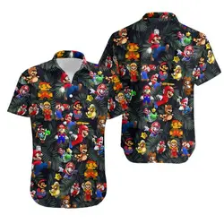 Super Mario Hawaiian Shirt Gift For Your Girlfriend Boyfriend Gift For Love Gift For Friend Best Valentine Present Holiday Gift