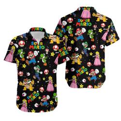 Super Mario Hawaiian Shirt Gift For Your Girlfriend Boyfriend Gift For Love Gift For Friend Best Valentine Present Holiday Gift