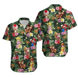 Super Mario Shirt, Mario Hawaiian Shirt Gift For Your Girlfriend Boyfriend Gift For Love Gift For Friend Best Valentine Present Holiday Gift